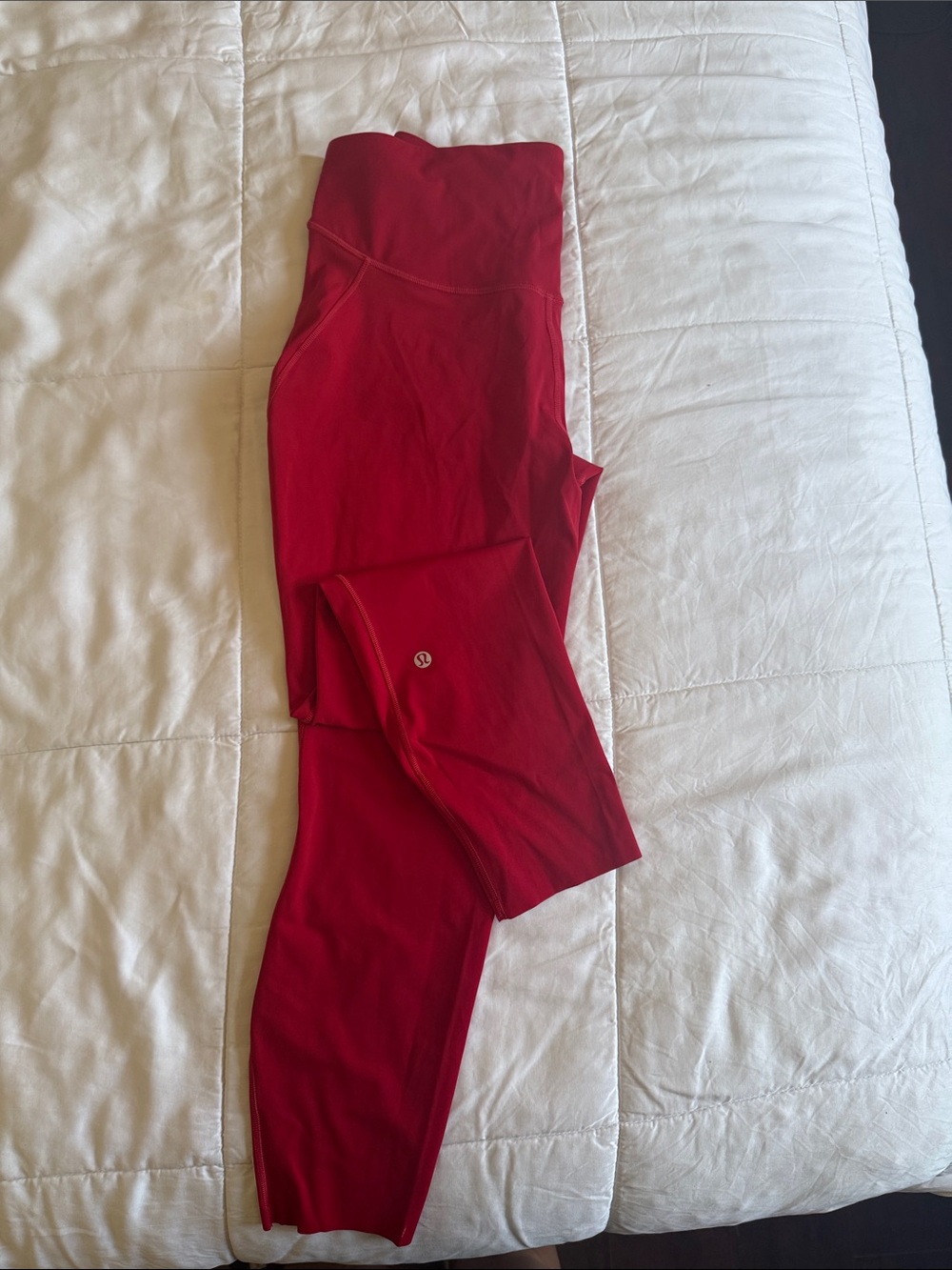 lululemon athletica Red Athletic Leggings